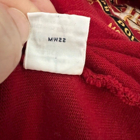 Polo Ralph Lauren Red with Black Collar Rugby Shirt Crown and Crest Patch Large - Picture 8 of 8